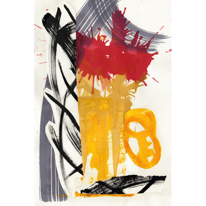 Haiku III by Jodi Fuchs - Painting on Canvas, 76 cm H x 51 cm W, Black Floater Frame