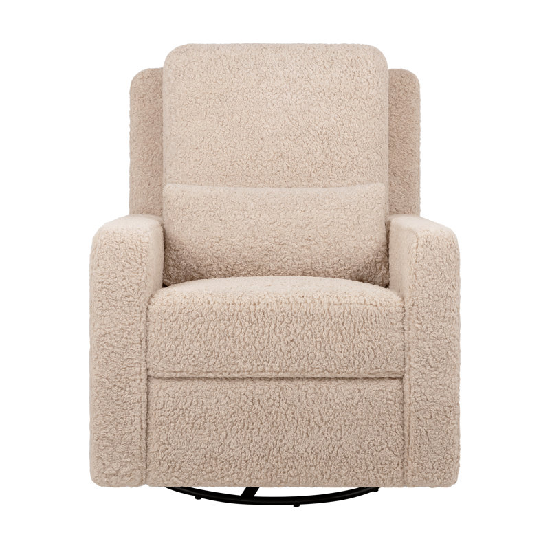 Sigi Recliner and Swivel Glider in Shearling, Chai Shearling