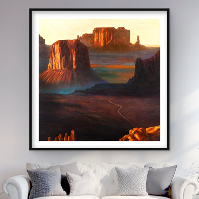 Monument Monument Tribal Park Print - montagnes, décor moderne