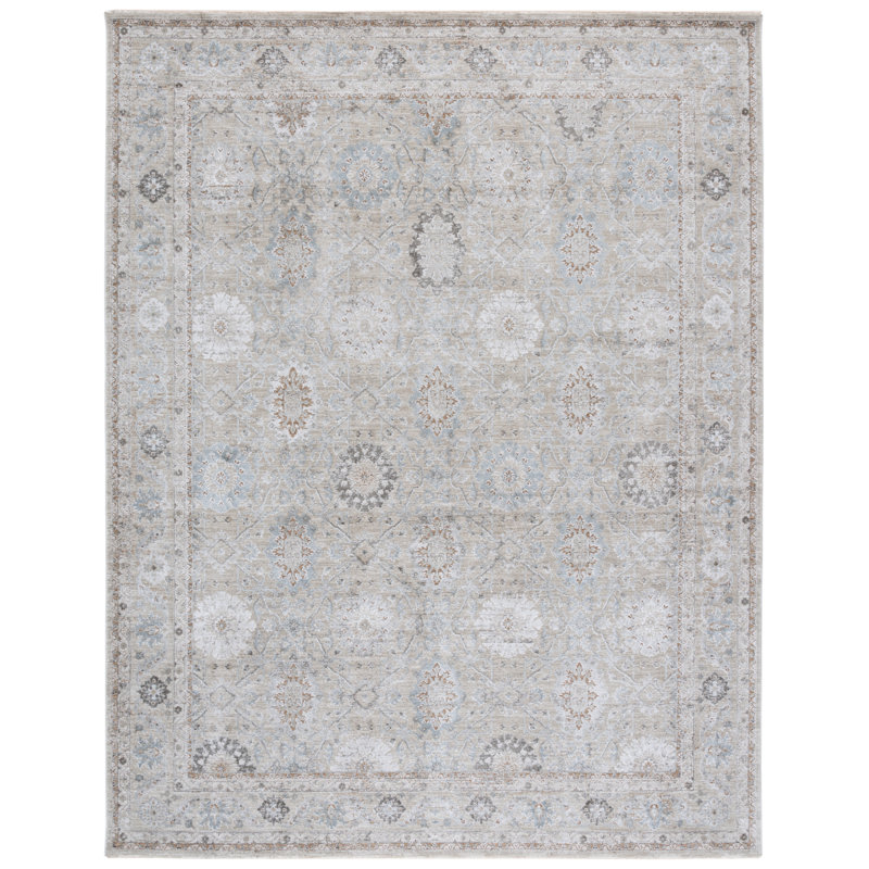 Tapis gris / beige Tulip 550, Rectangle 8 pi x 10 pi