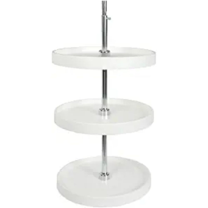 Plastic Lazy Susan Organizer, 40.25" H x 18" W x 18" D