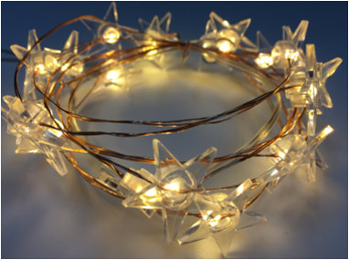 Guirlande de lumière del 20 lumières del acrylique étoiles