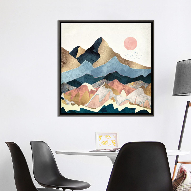 « golden peaks » par spacefrog designs-impression, Toile tendue, H 37 po x l 37 po x P 1,5 po