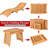 Kenitra Outdoor Eucalyptus Wood Chaise Lounge , Cushion Included