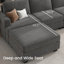 Canapé modulaire surdimensionné en U avec repose-pieds de rangement Anureet-622619445