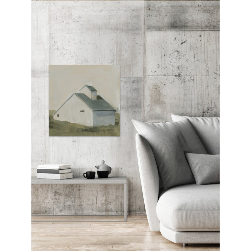 Serene Barn I - Wrapped Canvas Painting, 30 cm H x 30 cm W