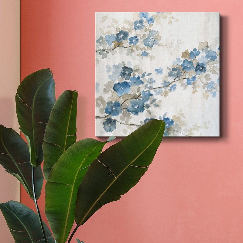 Cornouiller bleu I - impression sur toile tendue, H 16 po x l 16 po x P 1 po