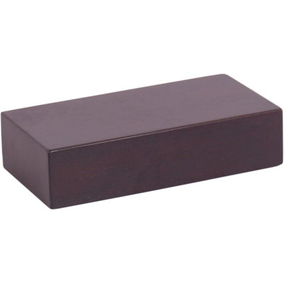 12" Bisa Mocha-Shield OptiAREA Floating Teak Wall Shelf