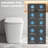 Smart Toilet with Tank, ADA Chair Height, Auto Open/Close Lid/Seat, Digital Display, Heated Seat, Warm Air Dryer, Adjustable Water Temp, Feminine Wash, Night Light