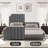 Platform Bed Frame With 50.2" Headboard, Velvet Upholstered Bed Frame-745439050-745439024