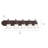 Nistler 5-Light 36-Inch Tannery Bronze Vanity Light with Satin Etched Glass Shades-697437264