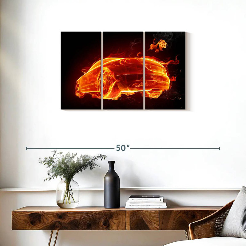 Mehar Fire Car, 20" H x 33" W
