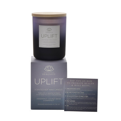 Fruity Scented Jar Candle with Glass Holder