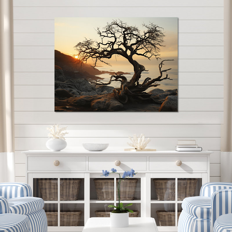 Photo de plage Sables d'or VI - impression, Toile tendue, H 16 po x l 32 po x P 1 po