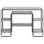 Steel Writing Desk-322474333