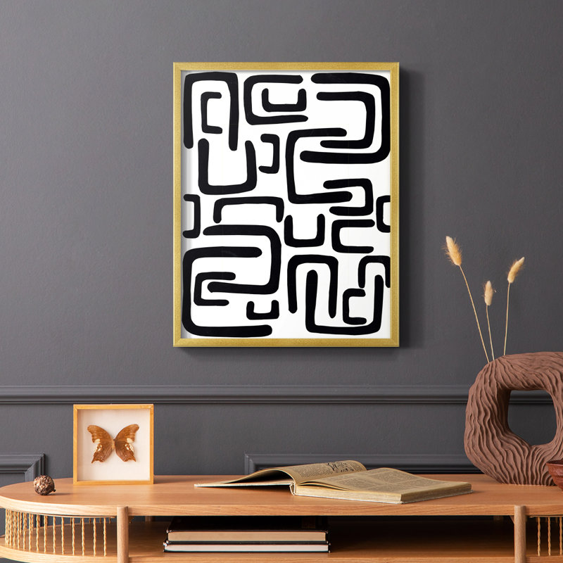 Shuffle II Framed Print - Solid Wood