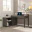 Mini bureau en L avec crédence en L pour porte de bureau en L