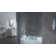 Kahn 60" W x 76" H Double Sliding Frameless Shower Door