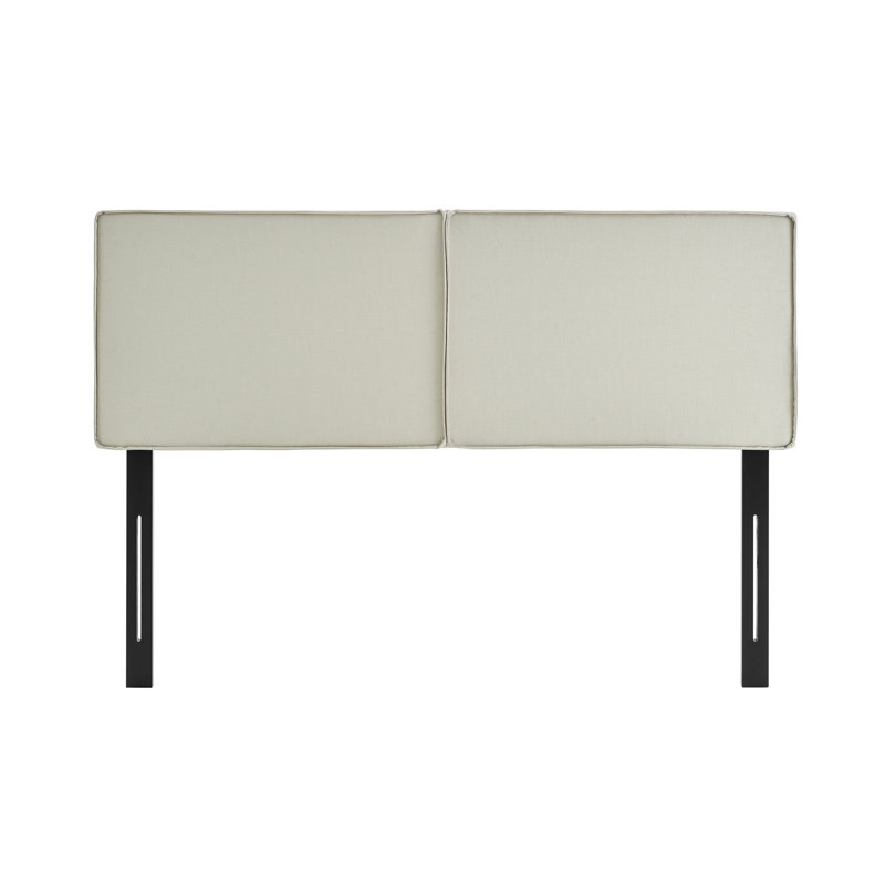 Tête de lit tapissier Ender, Double, Beige