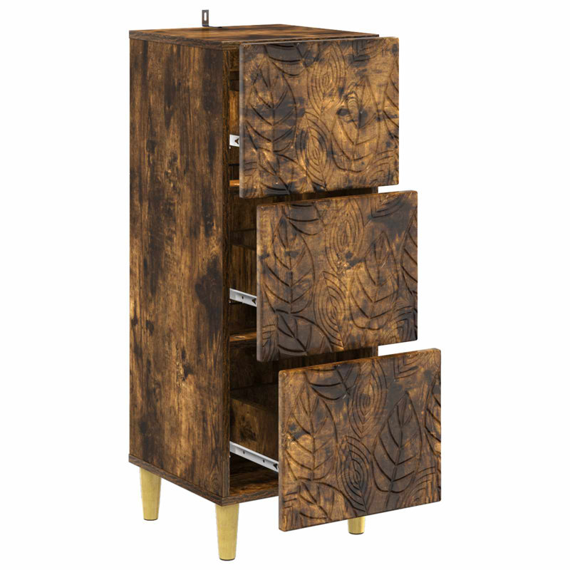 Rectangle Accent Chest, Smoked Oak