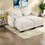 Causeuse modulaire à compression en chenille beige pour la maison