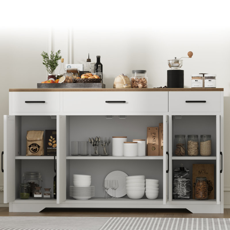 140cm Solid Wood Sideboard