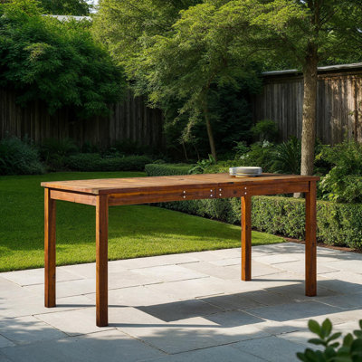 Alfonsi Acacia Wood Outdoor Dining Table