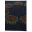 Tapis carré bleu marine Parris