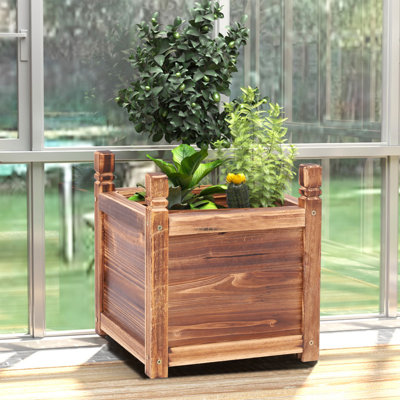 Gautreaux Handmade Wood Elevated Planter