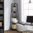 6-Tier Tall Corner Shelf Stand, Display Shelves, Ladder Corner Wood Storage Plant Bookshelf with Metal Frame, Versatile Shelving Unit Bookcase for Home Office Space, Rustic Oak-1496362193
