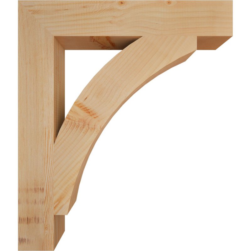 Support de bloc lisse Thorton, l 3 3 po x P 24 po x H 28 po, H 28 po x l 4 po x P 24 po, Douglas (lisse)