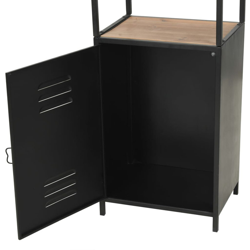 Aadhyan 180cm H x 40.5cm W Steel Etagere Bookcase