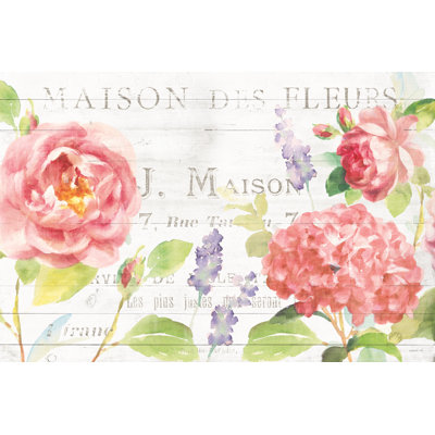 Maison Des Fleurs I by Danhui Nai - Wrapped Canvas Painting