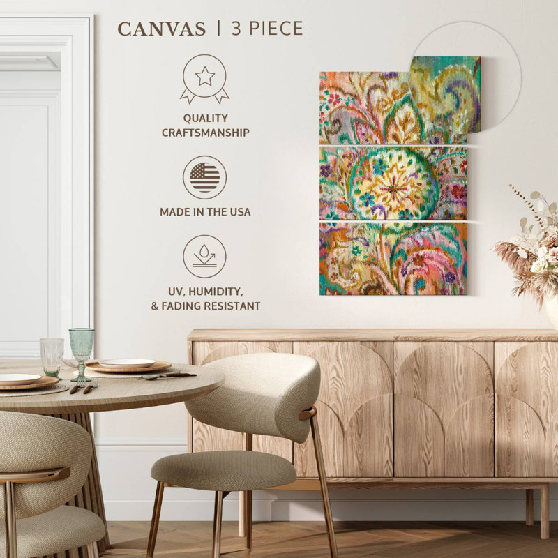Kerner Boho Paisley I, 45" H x 28" W
