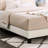Twin 3D Upholstered Bed In White - Soft Covering Modern Bedroom Furniture Upholstery For A Luxurious Touch Structure-180424627