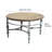 Accent Rustic Wooden Carved Coffee Table