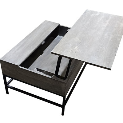 Gray Lift Top Coffee Table