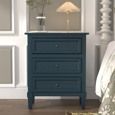 Nightstand with Three-drawer by Lark Manor