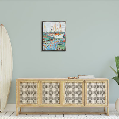"Modern Boating Harbor" par Melissa Wang sur toile