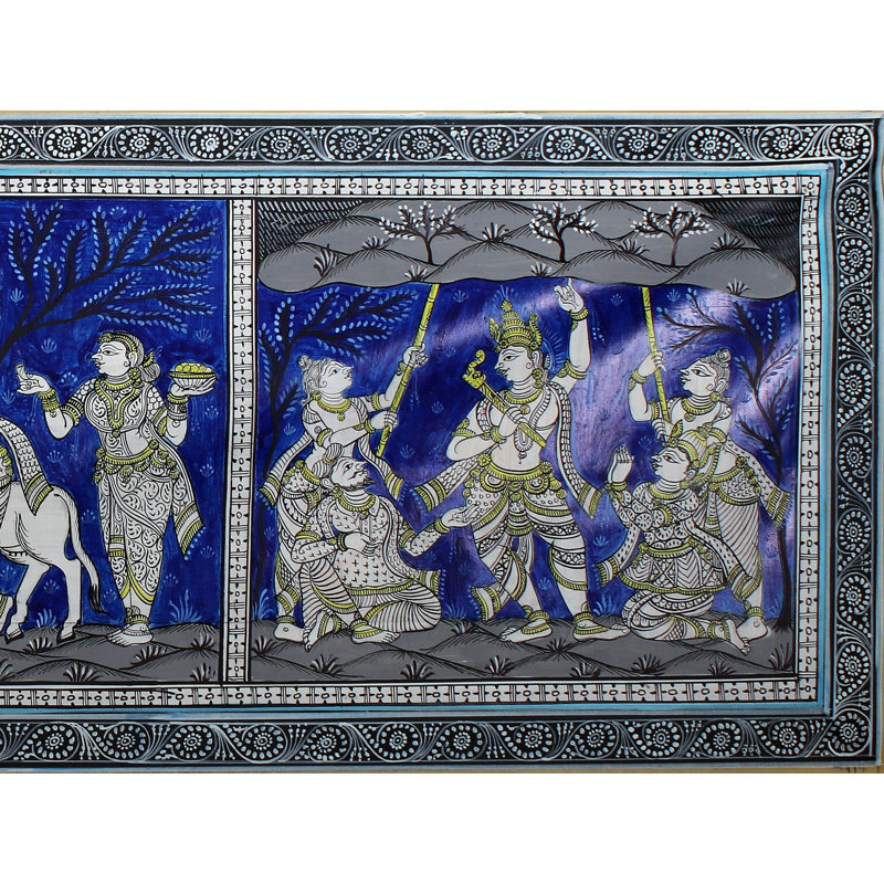 Krishna Playing Flute With Gopis