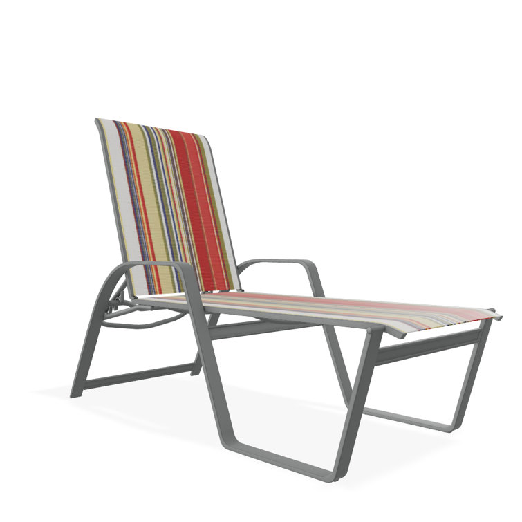 Holna Outdoor Rust-Resistant Metal Chaise Lounge