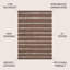 Tapis d'intérieur / extérieur brun / beige à rayures berbères Siegbald-1172175900