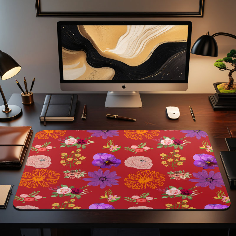 Polyester Desk Pad, 14.4x12.1