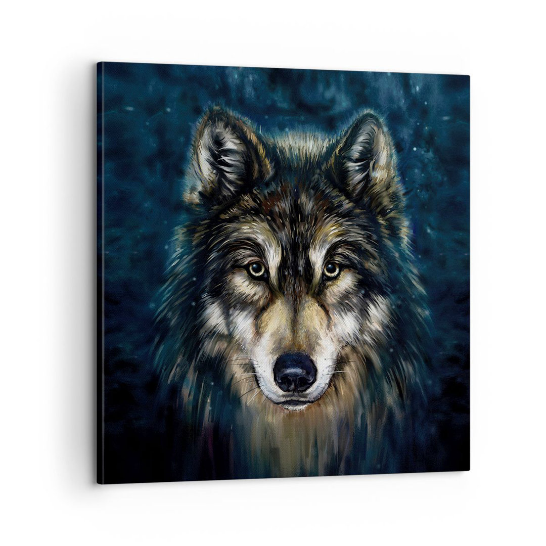 Leinwandbild Wolf Dark