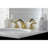 Kingston Brass Magellan Two-Handle 3-Hole Deck Mount Widespread Bathroom Faucet with Brass Pop-Up Drain-55386792
