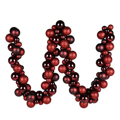 6' Assorted Ornament Ball Christmas Garland