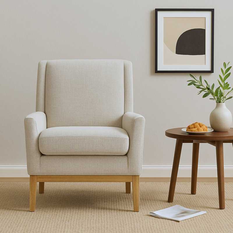 Fauteuil Amazonia, Mélange de polyester blanc