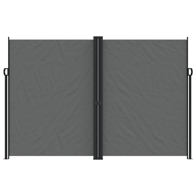 Brayden Retractable Side Awning, Anthracite, 220cm H x 1200cm W