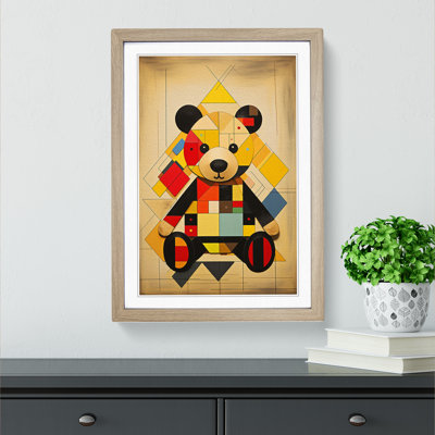 Teddy Bear Constructivism No.2 - Framed Print