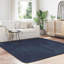 Shaggy Rug High Pile NAVARRA Navy Polyester-1348725433